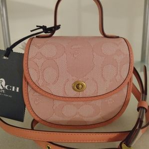 Bape x COACH Mini Top Handle Saddle Bag